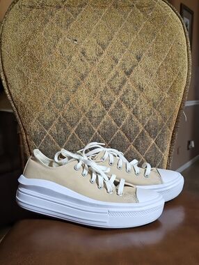 Converse Chuck Taylor All Star Move Ox Lace Up Low Top Platform Sneakers Shoes